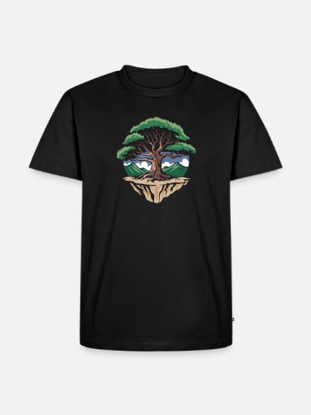 Floating Harmony Tree - Men's Premium T-Shirt - black