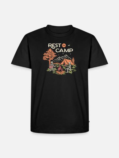 Rest in Camp - Men's Premium T-Shirt - black
