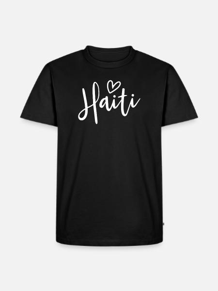 Haiti Heart Women's Love Haiti - Men's Premium T-Shirt - black