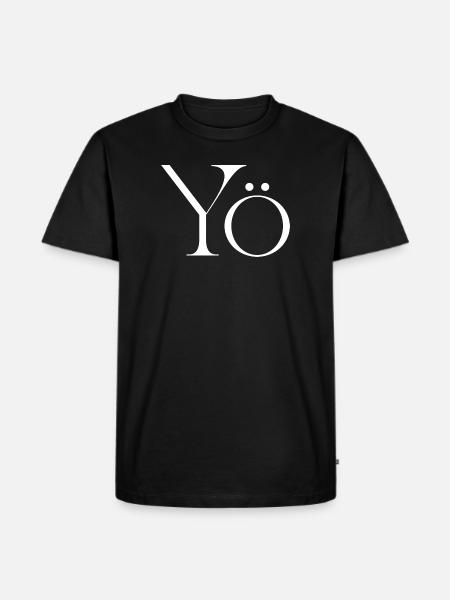Yö Glyph Monochrome - Men's Premium T-Shirt - black
