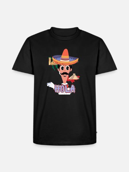 Multilingual - Mexican Shirt - Men's Premium T-Shirt - black