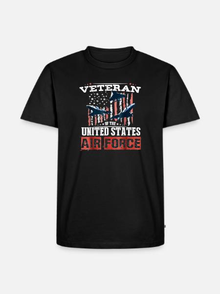 USAF Veteran Pride Art - Men's Premium T-Shirt - black