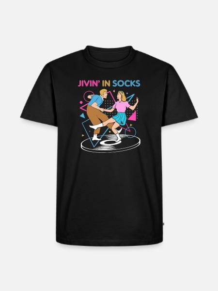 Dance Party 50s Sock Hop - Men's Premium T-Shirt - black
