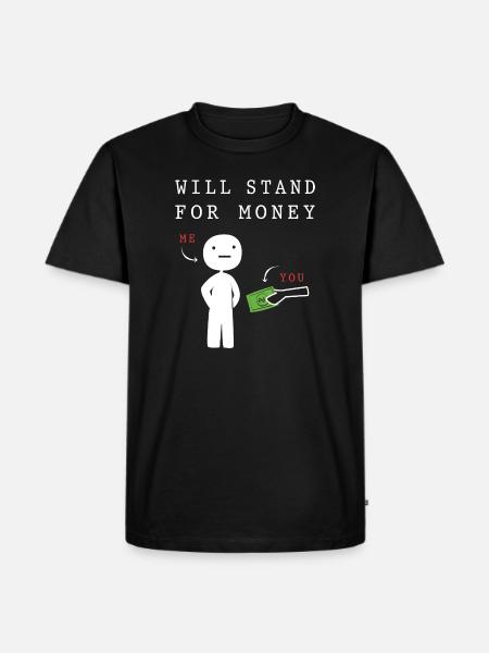 Money Meme Millennial Humor - Men's Premium T-Shirt - black