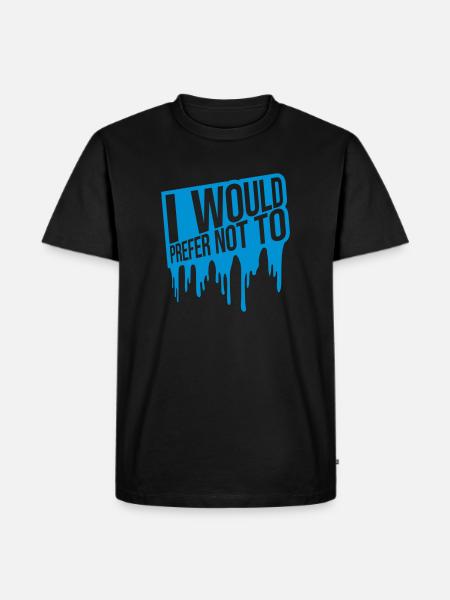 I prefer not to - Men's Premium T-Shirt - black