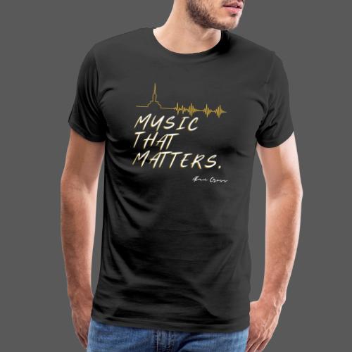 MUSIC THAT MATTERS #3 - ALAN CROSS - Men's Premium T-Shirt