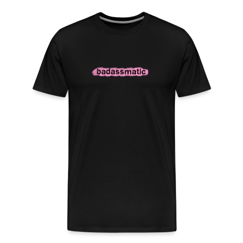 badassmatic3pink png - Men's Premium T-Shirt