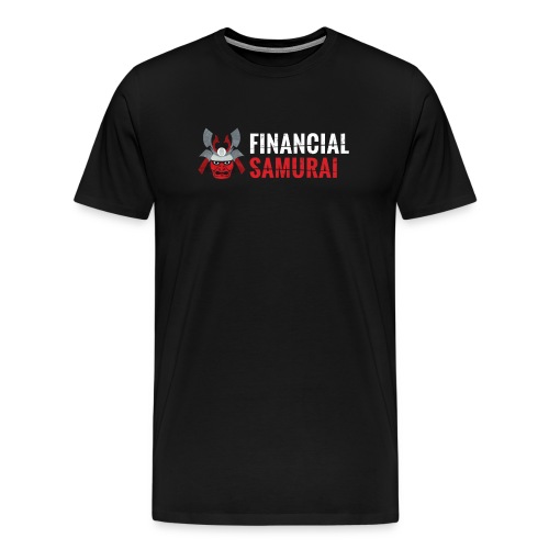 Financial Samurai Mask Logo Front - Men's Premium T-Shirt