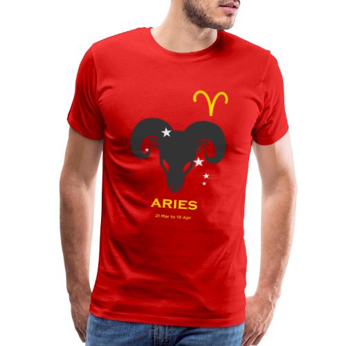 Aries zodiac astrology horoscope - Men's Premium T-Shirt
