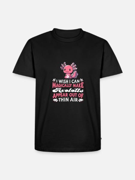 Axolotl Salamander - Men's Premium T-Shirt - black