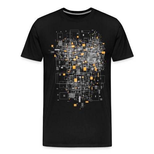 squares sqared designer graphic - Men's Premium T-Shirt