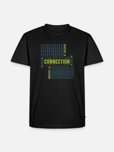 Invent a Connection - Men's Premium T-Shirt - black