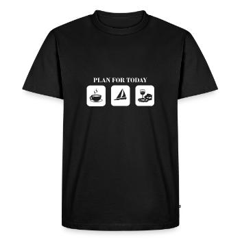 Plan for today - Men's Premium T-Shirt - black - Front - Nico (187cm)
