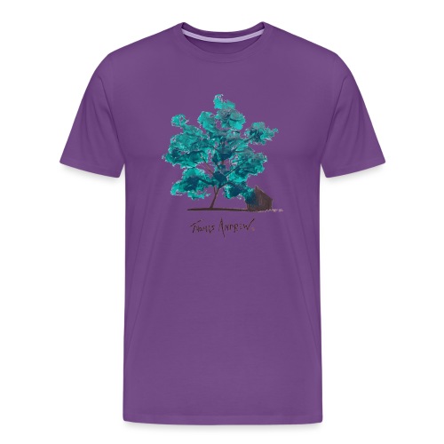 Teal Tree PNG - Men's Premium T-Shirt
