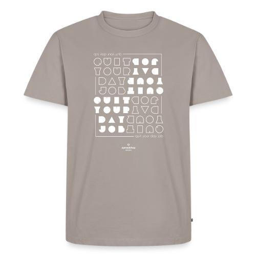Quit upside white - Men's Premium T-Shirt