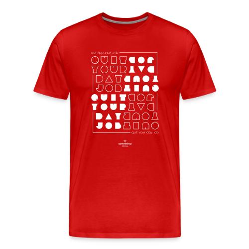 Quit upside white - Men's Premium T-Shirt