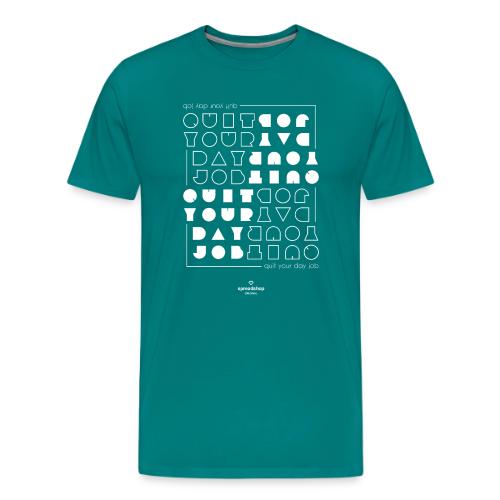 Quit upside white - Men's Premium T-Shirt