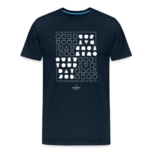 Quit upside white - Men's Premium T-Shirt