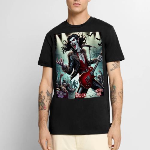 Monster Mosh 2024 Tour Drac on Guitar (D-002R) - Men's Premium T-Shirt