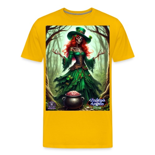 Fiona Undead Angel Leprechaun Queen #DFZ-005 - Men's Premium T-Shirt