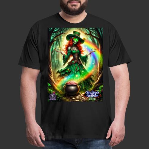 Fiona Undead Angel Leprechaun Queen #DFZ-004B - Men's Premium T-Shirt