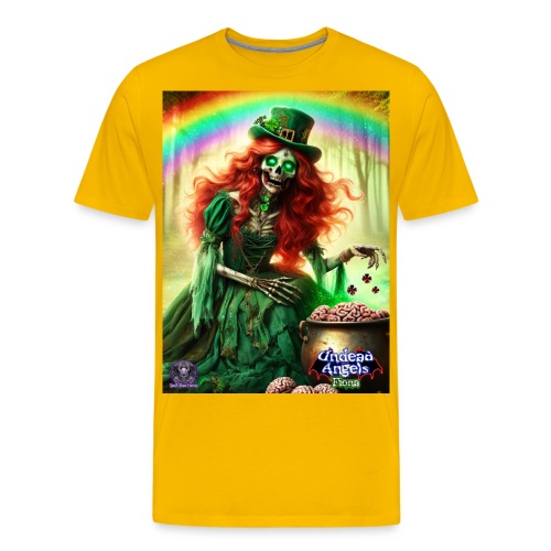 Fiona Undead Angel Leprechaun Queen #DFZ-007B - Men's Premium T-Shirt