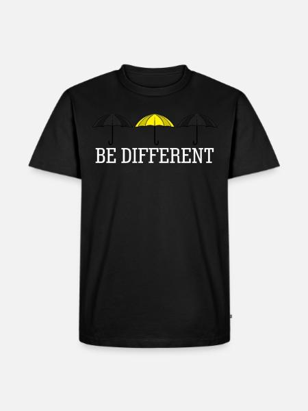 Yellow Umbrella Umbrellas - Men's Premium T-Shirt - black