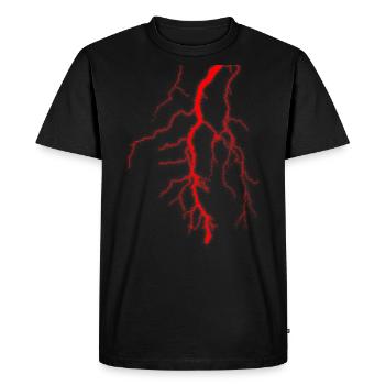 Lightning Bolts - Men's Premium T-Shirt - black - Front - Nico (187cm)