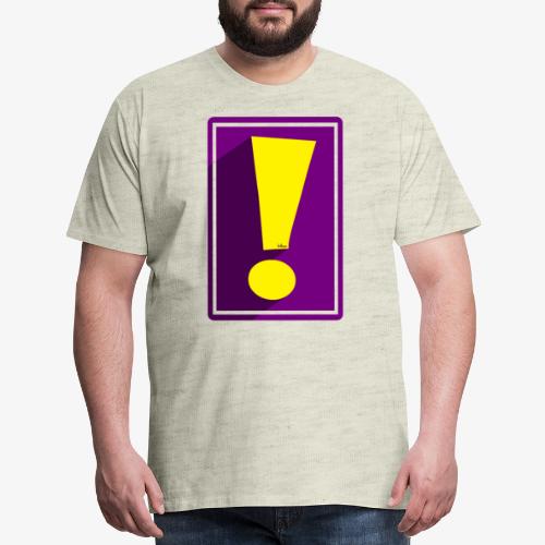 Purple Whee! Shadow Exclamation Point - Men's Premium T-Shirt
