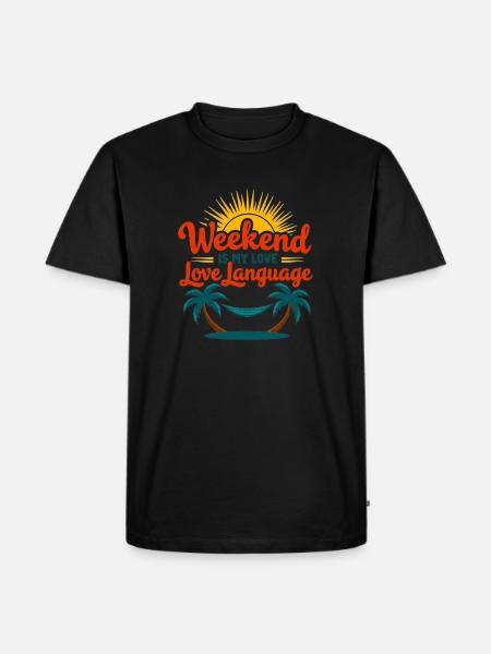 Weekend Love - Men's Premium T-Shirt - black