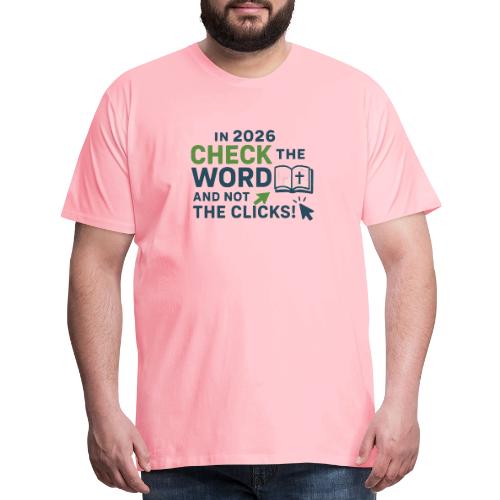 Color Word Clicks 2026 Background - Men's Premium T-Shirt