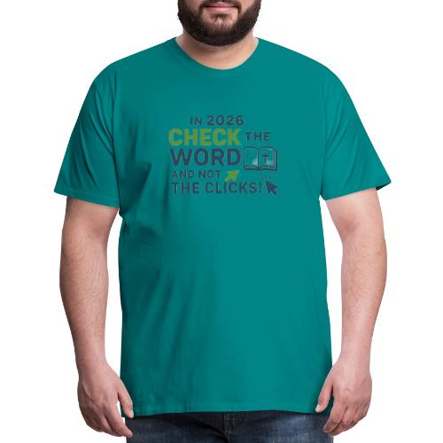 Color Word Clicks 2026 Background - Men's Premium T-Shirt