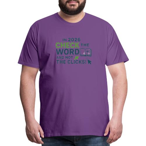 Color Word Clicks 2026 Background - Men's Premium T-Shirt