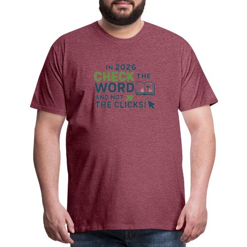 Color Word Clicks 2026 Background - Men's Premium T-Shirt