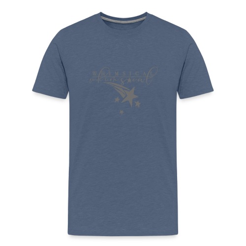 Whimsical - Shooting Star - Grey - Men's Premium T-Shirt