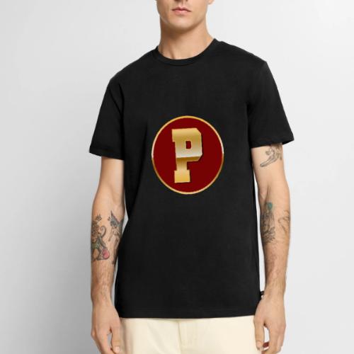 Letter P – Capital Varsity Alphabet Monogram - Men's Premium T-Shirt