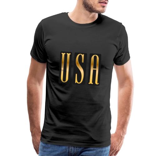 USA Gold Monolith - Men's Premium T-Shirt