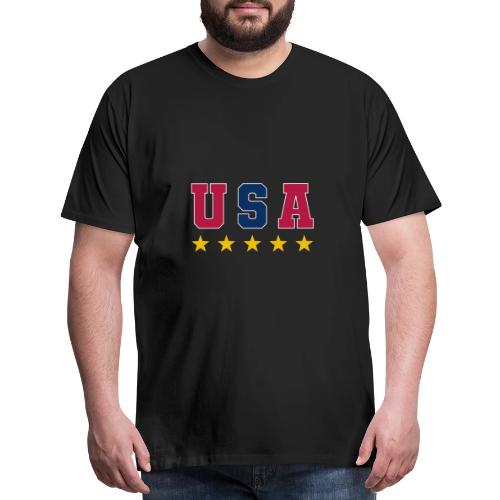 USA Varsity Stars - Men's Premium T-Shirt