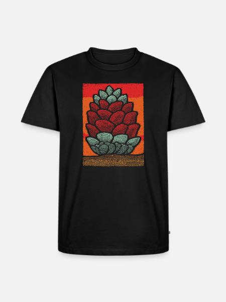 Stacked Pine Cone Pop Art - Men's Premium T-Shirt - black
