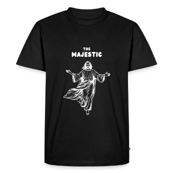 the majestic, religious apparel - Men's Premium T-Shirt - black - Front - Nico (187cm)