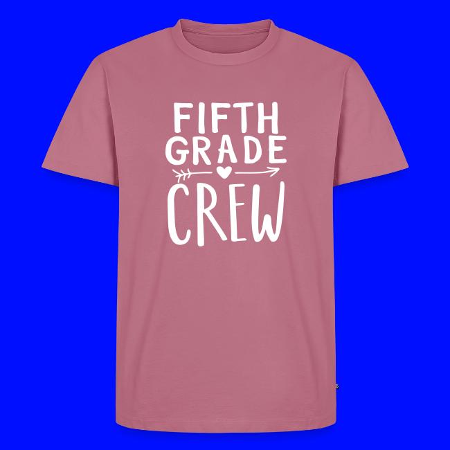 Fifth Grade Crew Heart Teacher T-Shirts