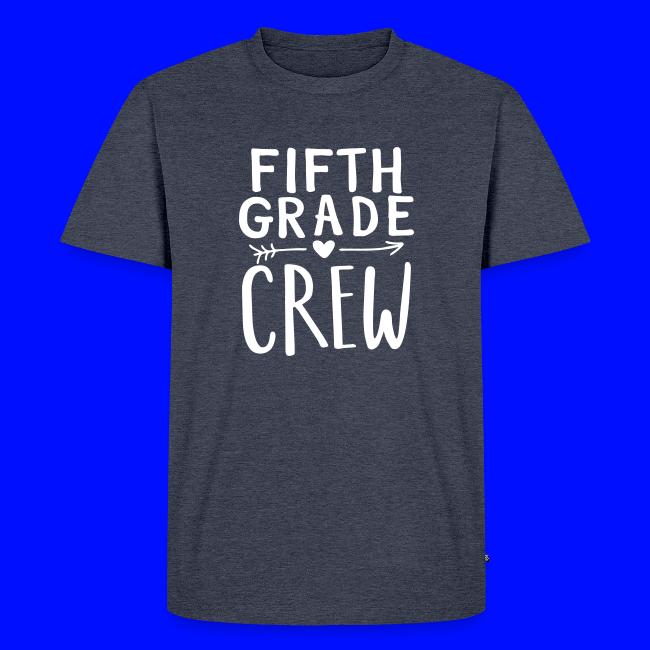 Fifth Grade Crew Heart Teacher T-Shirts