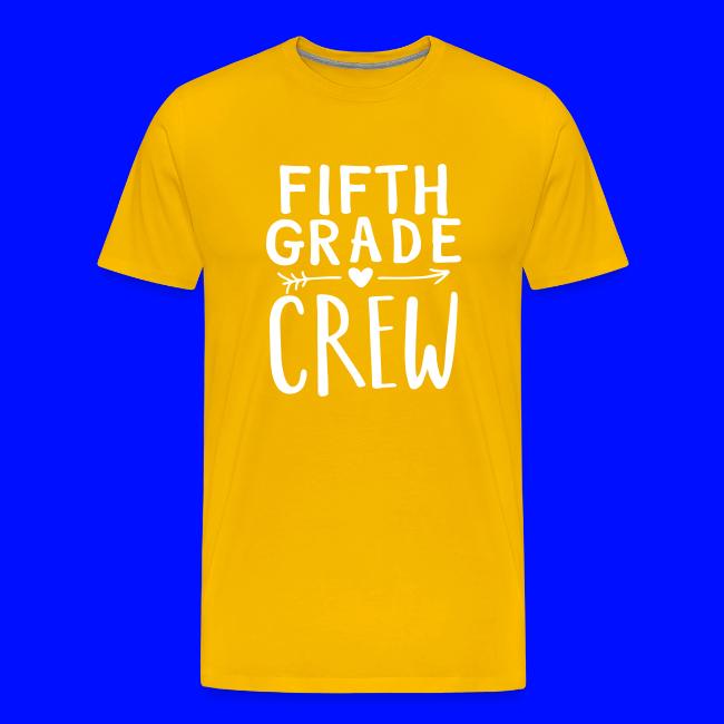 Fifth Grade Crew Heart Teacher T-Shirts