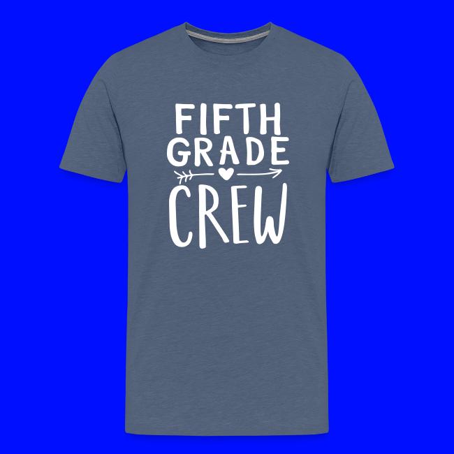 Fifth Grade Crew Heart Teacher T-Shirts