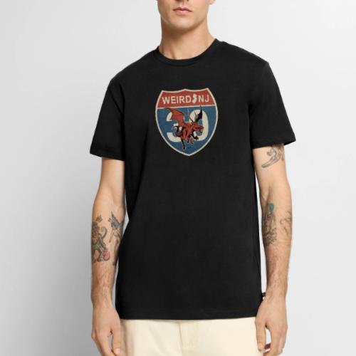 Weird NJ HIghway Shield - Men's Premium T-Shirt