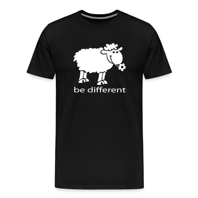 t-shirt be different the happy sheep