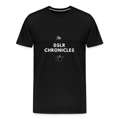 The DSLR Chronicles Tee 2 (white letters) - Men's Premium T-Shirt