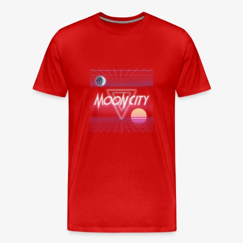Moon City Retrogrid - Men's Premium T-Shirt