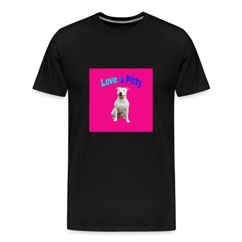 Pink Pit Bull - Men's Premium T-Shirt