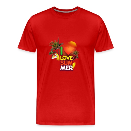 I love summer - Men's Premium T-Shirt